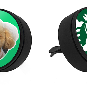 Metal air freshener for vehicles